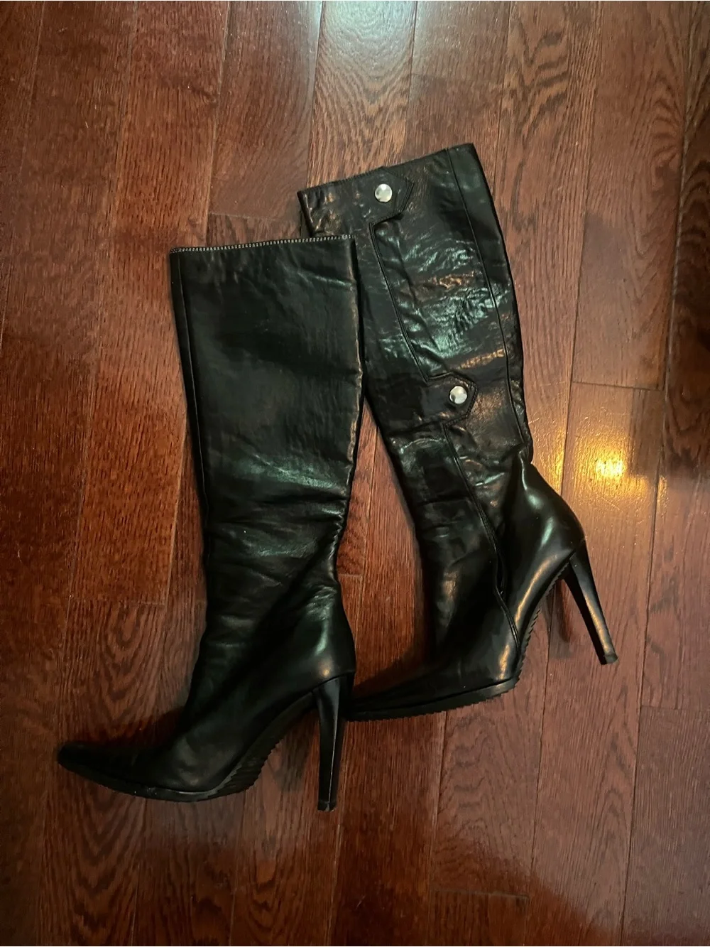 Giuseppe Zanotti Women's Black High-Heel Knee Boots